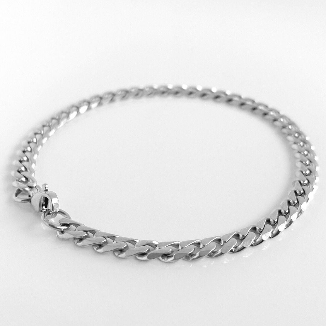 Cuban Bracelet 3mm (Silver)