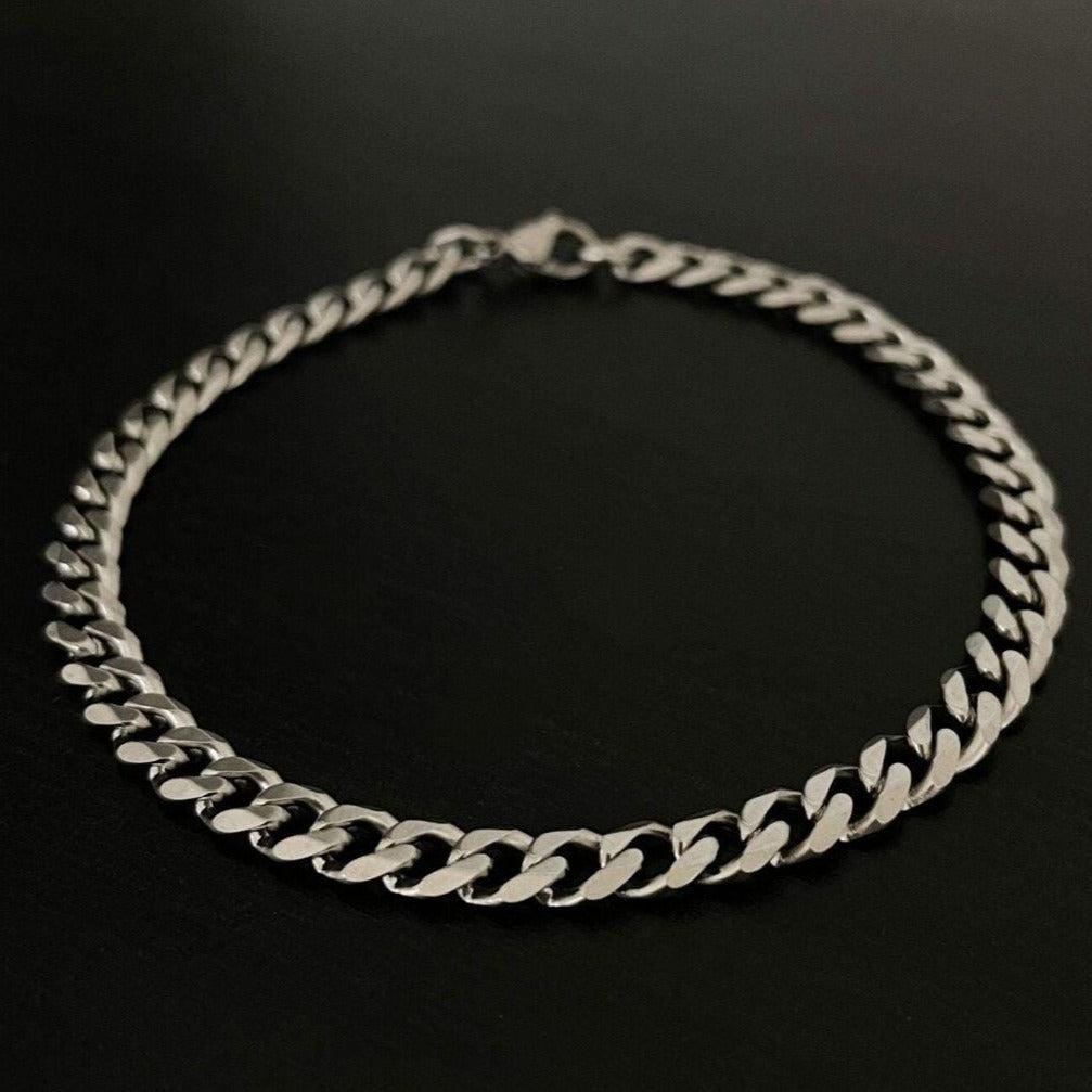 CUBAN BRACELET (SILVER)-Collective Original-19cm-3mm-Collective Original