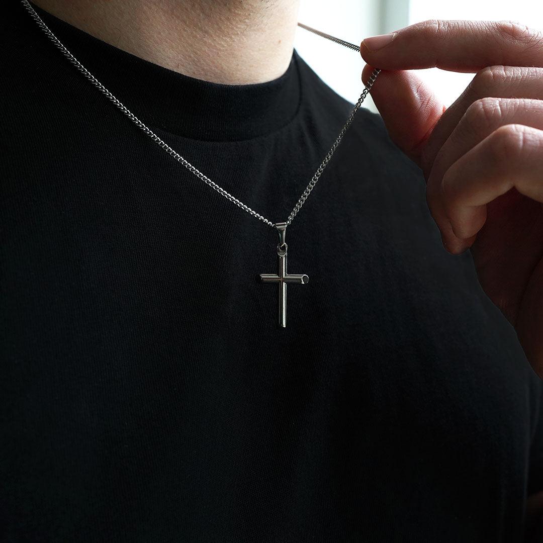 Plain Cross Pendant - (Silver)