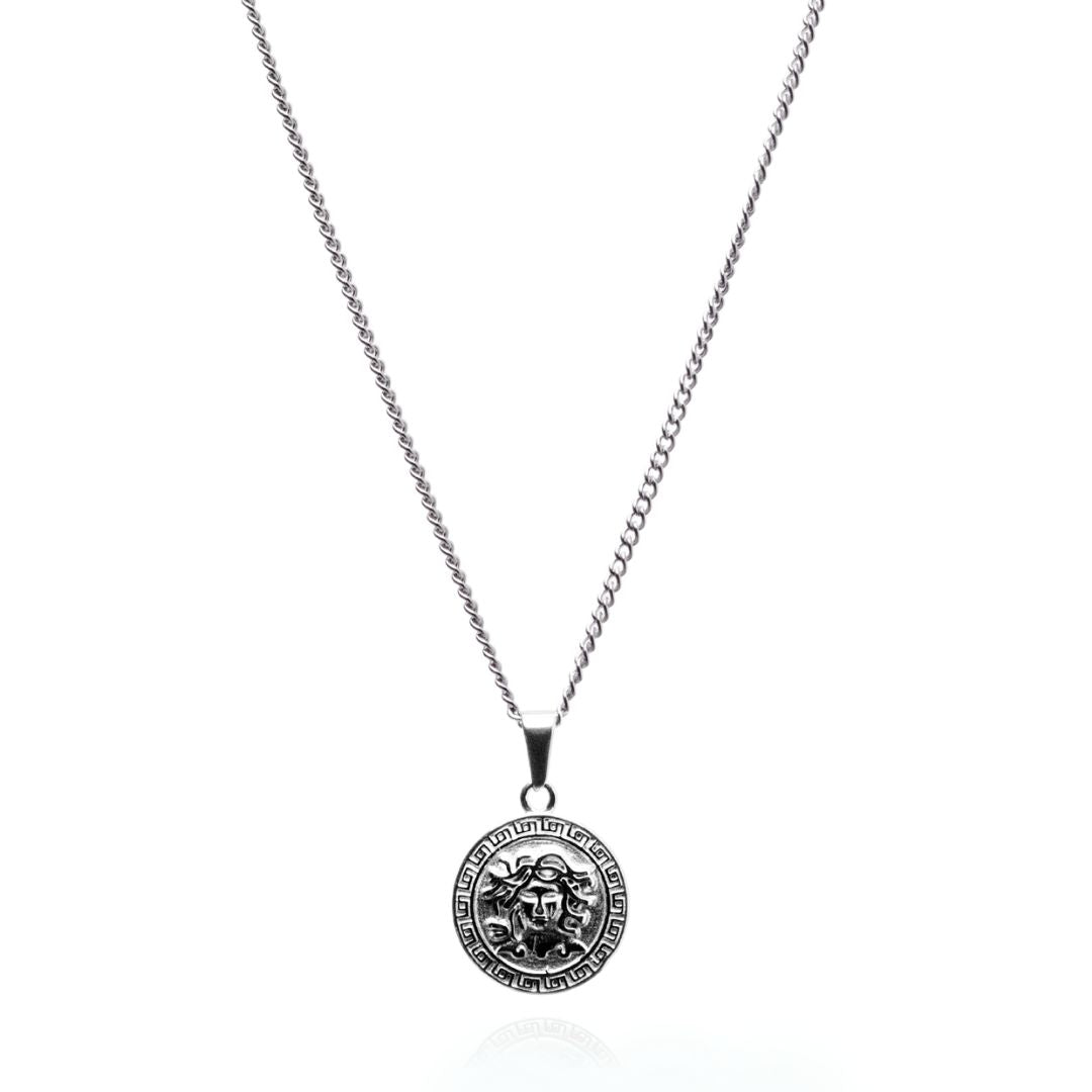 Pray & Medusa Chain Set - (Silver)