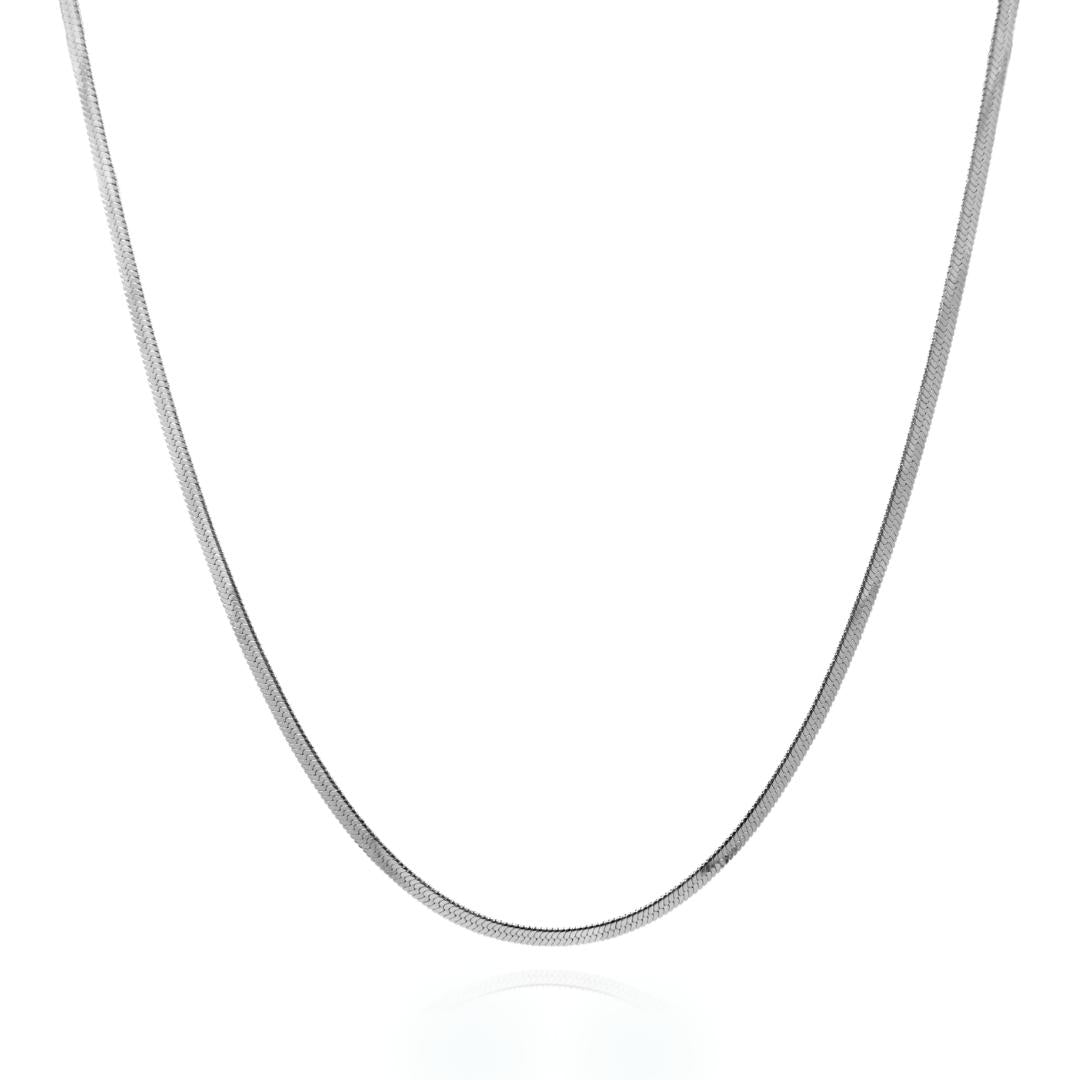 Herringbone Chain - Silver