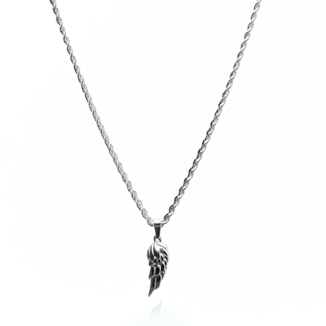 WING & CHAIN SET - (SILVER)