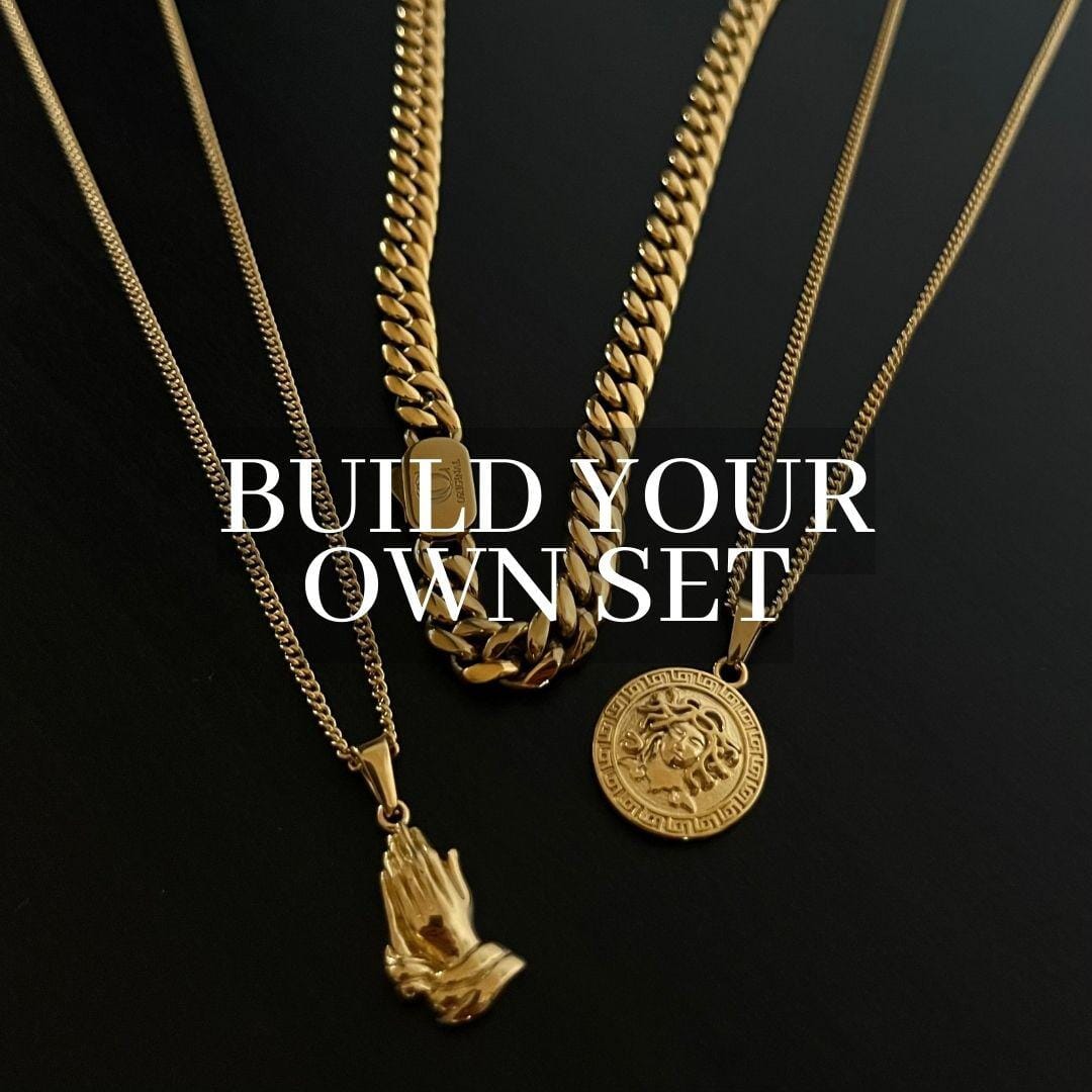 BUILD YOUR OWN SET (GOLD)-Collective Original-CROSS - (Chain Included)-50cm Set-Collective Original