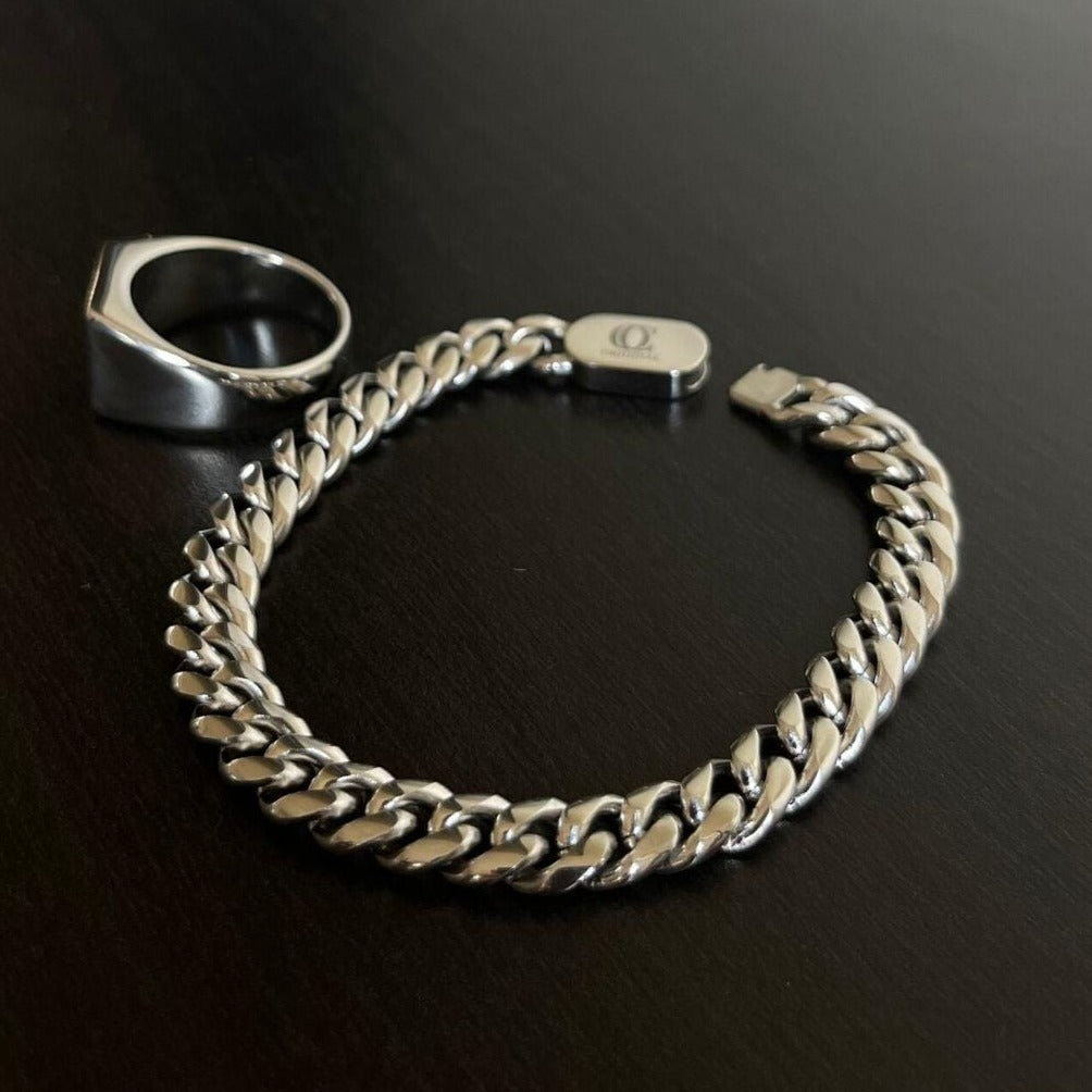 CUBAN BRACELET (SILVER)-Collective Original-19cm-3mm-Collective Original