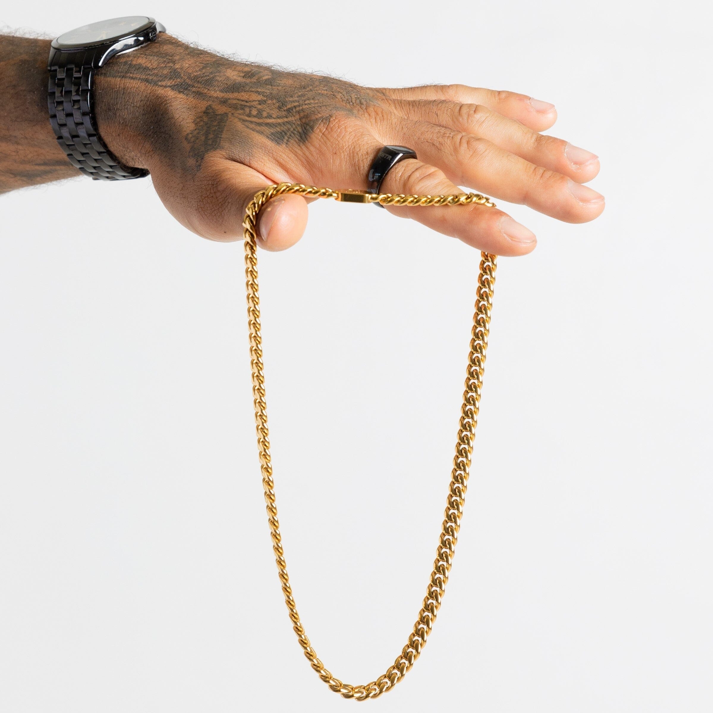 CUBAN (GOLD) - 8MM-Collective Original-50cm-Collective Original