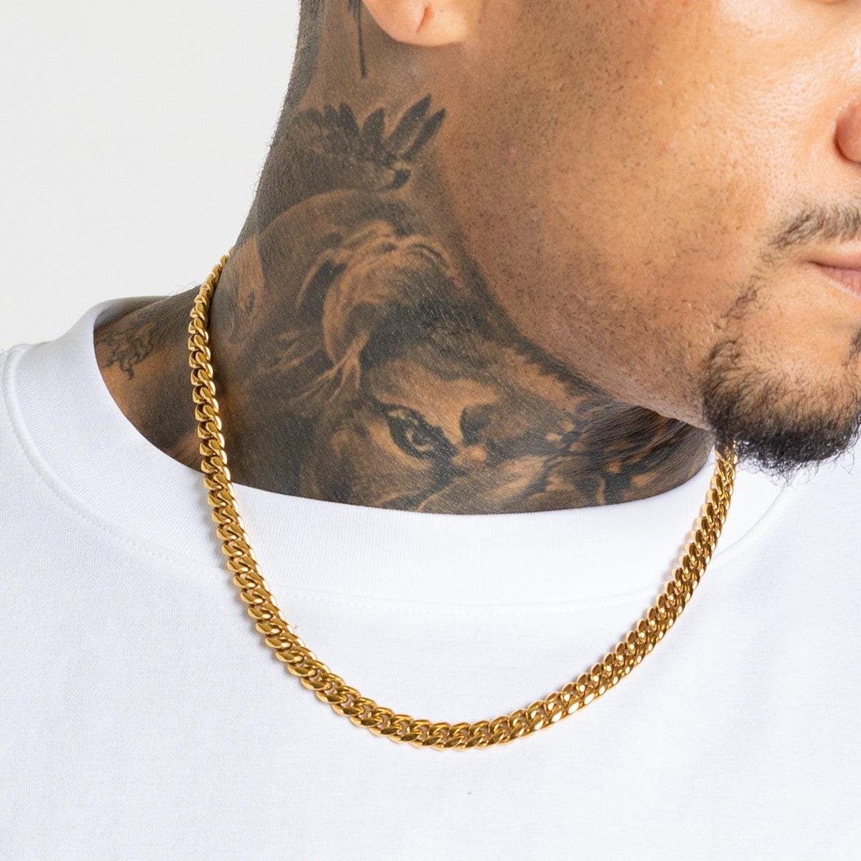 CUBAN (GOLD) - 8MM-Collective Original-50cm-Collective Original