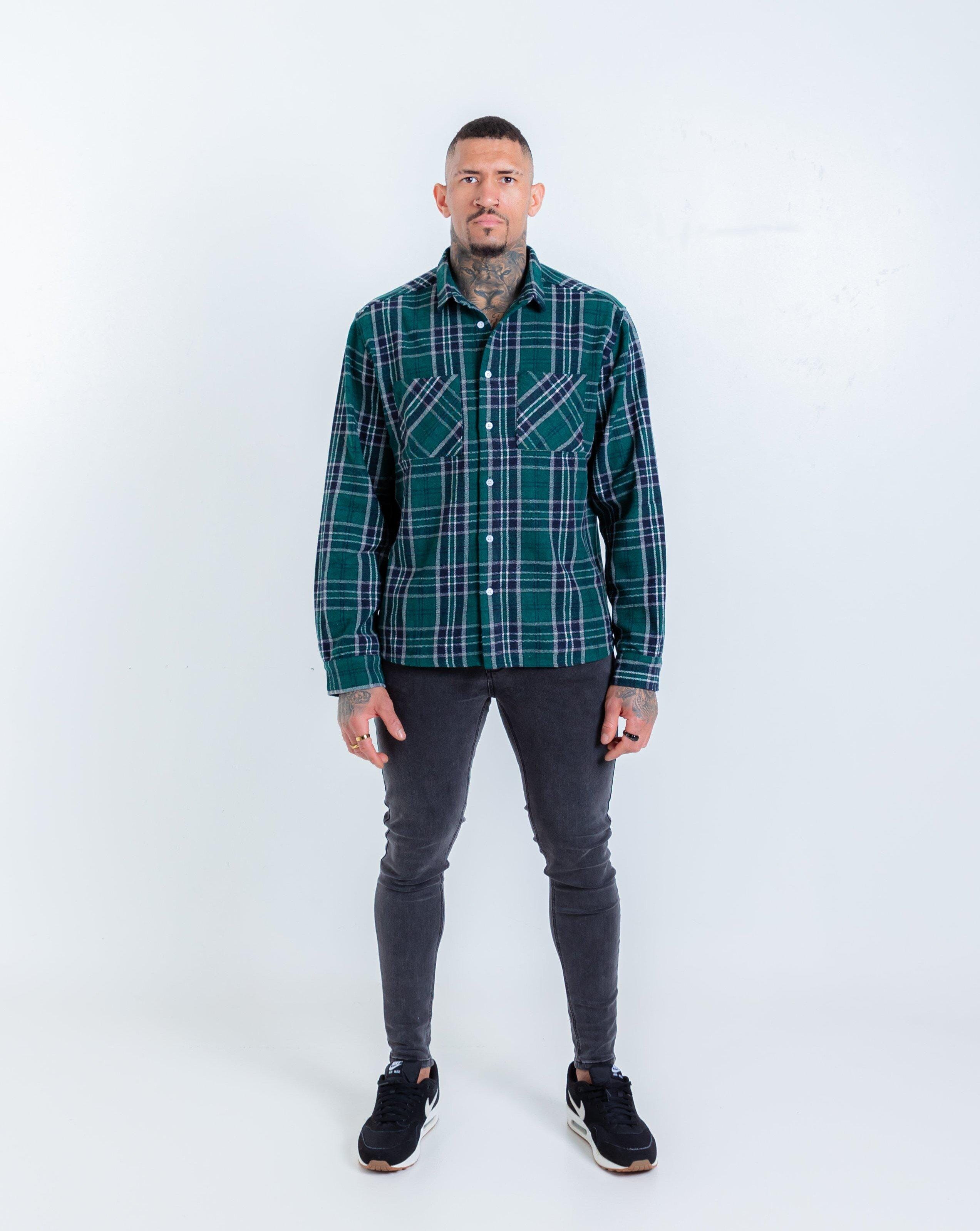 FOREST GREEN FLANNEL-Collective Original-Small-Collective Original