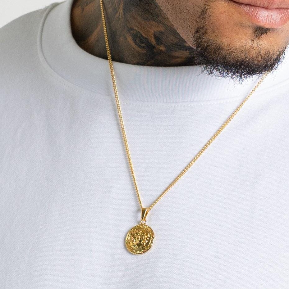 MEDUSA PENDANT - (GOLD)-Collective Original-45cm - (Chain Included)-Collective Original