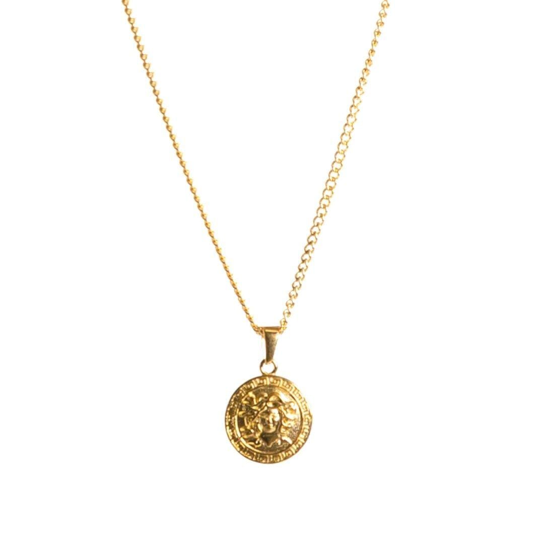 PRAY / MEDUSA PENDANT PENDANT SET - (GOLD)-Collective Original-45cm Set - (Chain Included)-Collective Original