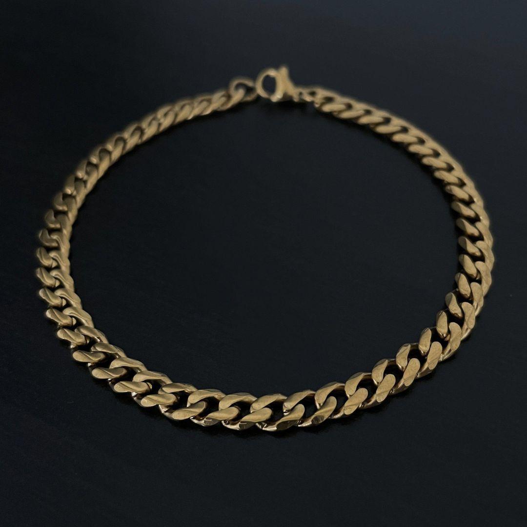 Cuban Bracelet 3mm (Gold)