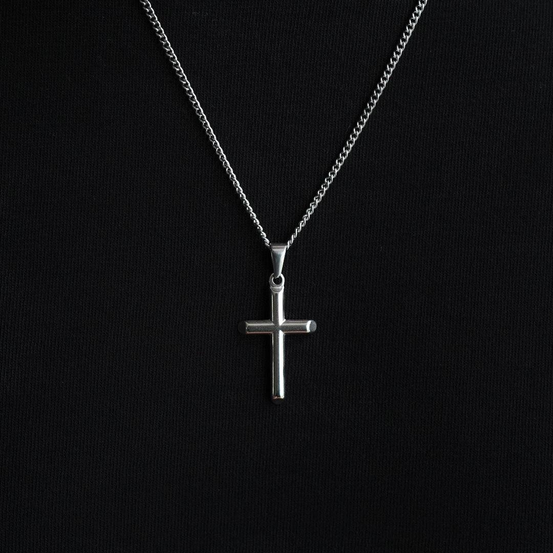 Plain Cross Pendant  - (Silver)