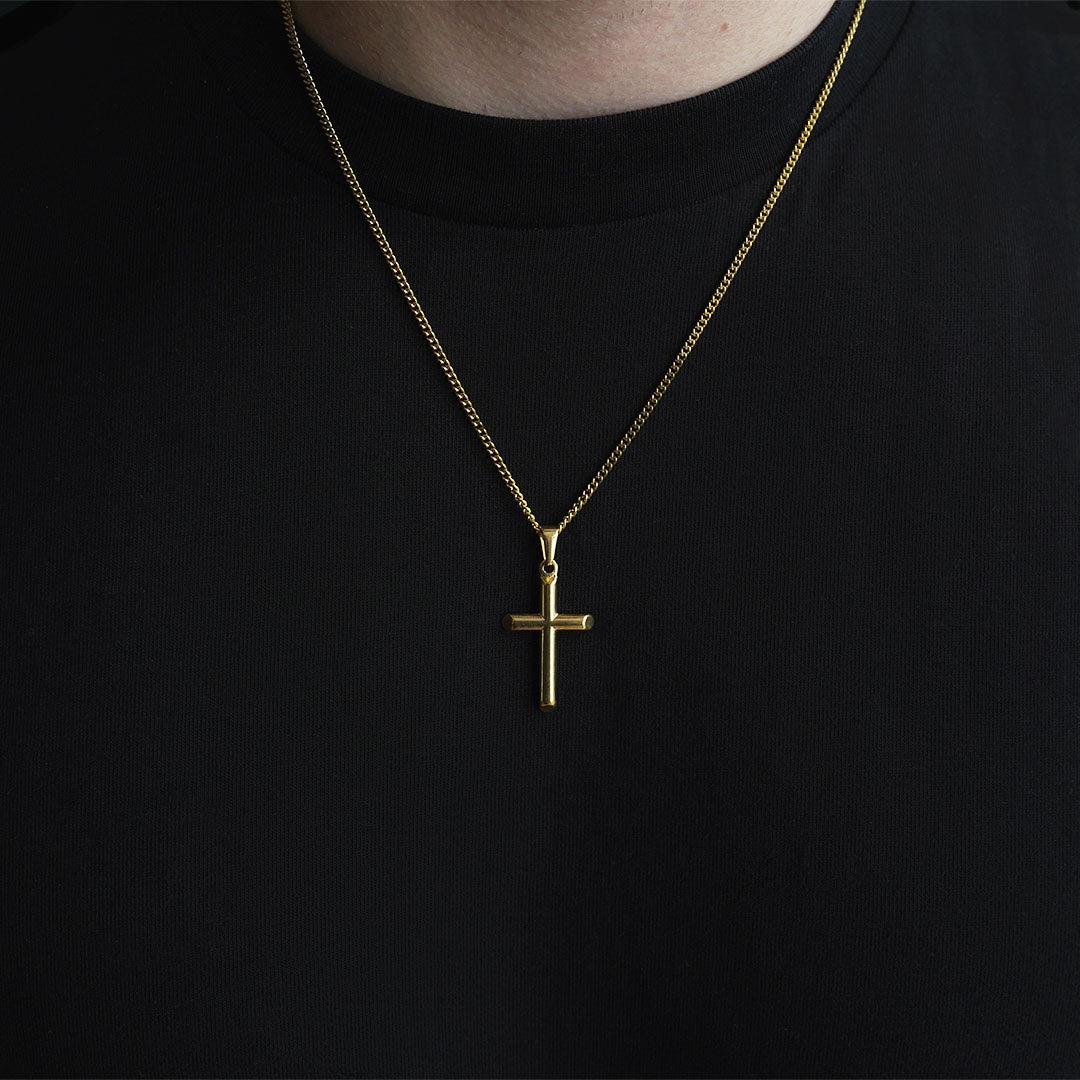 Plain Cross Pendant - (Gold)