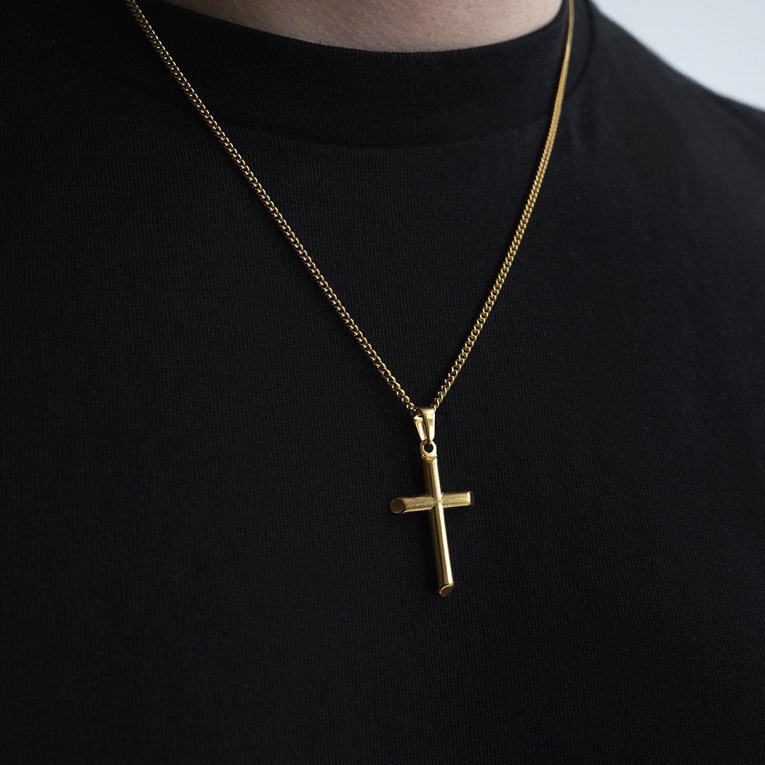 Plain Cross Pendant - (Gold)