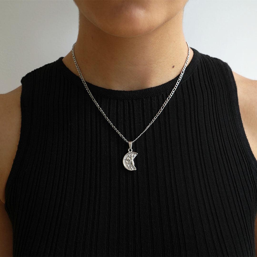 ST CHRISTOPHER PENDANT - (SILVER)