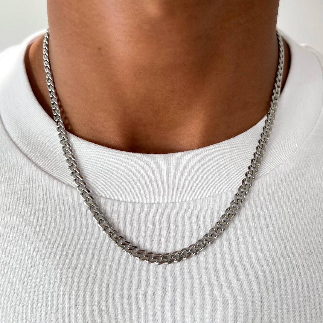 Medusa & Chain Set - (Silver)