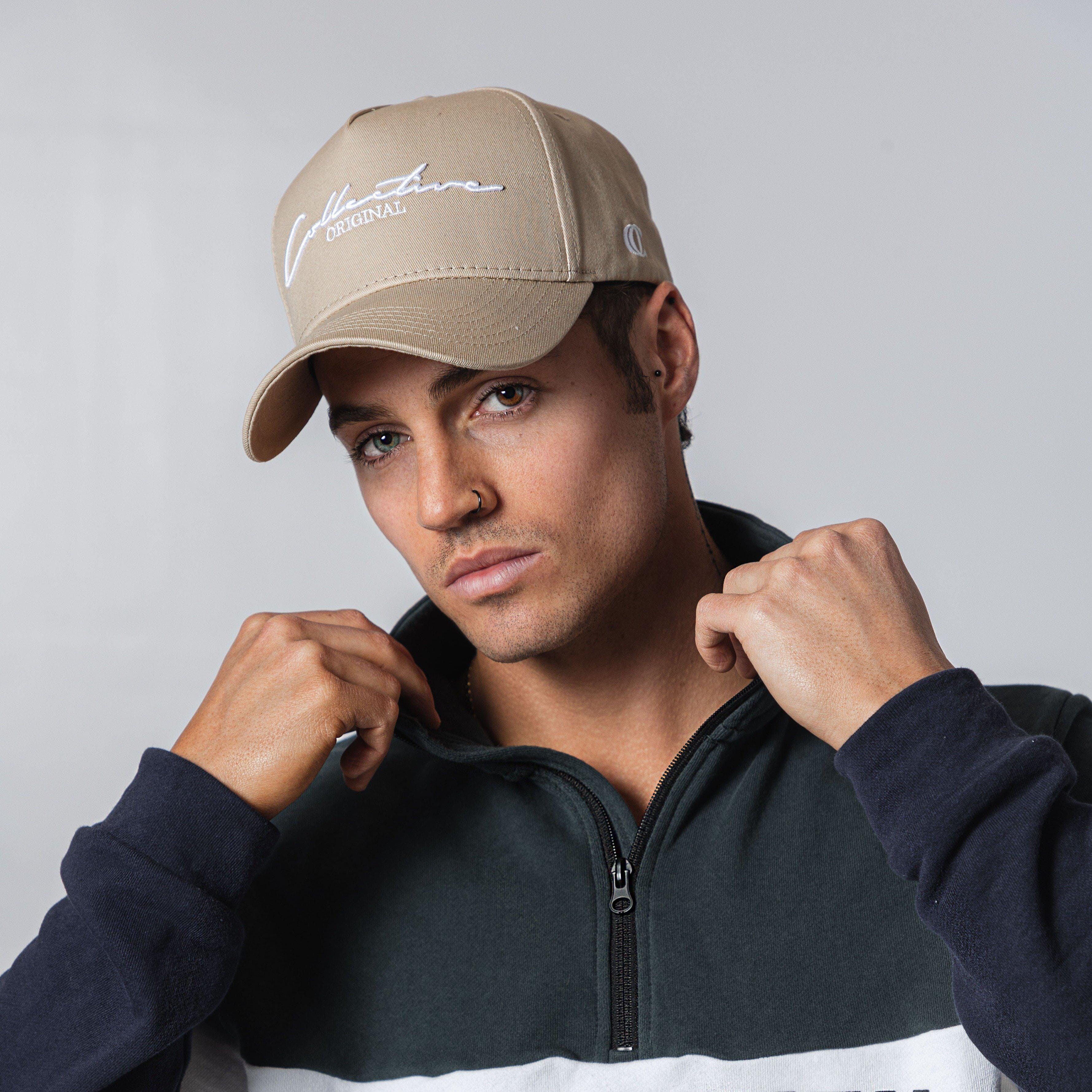 Beige Signature Snapback-Hats-Collective Original-Collective Original
