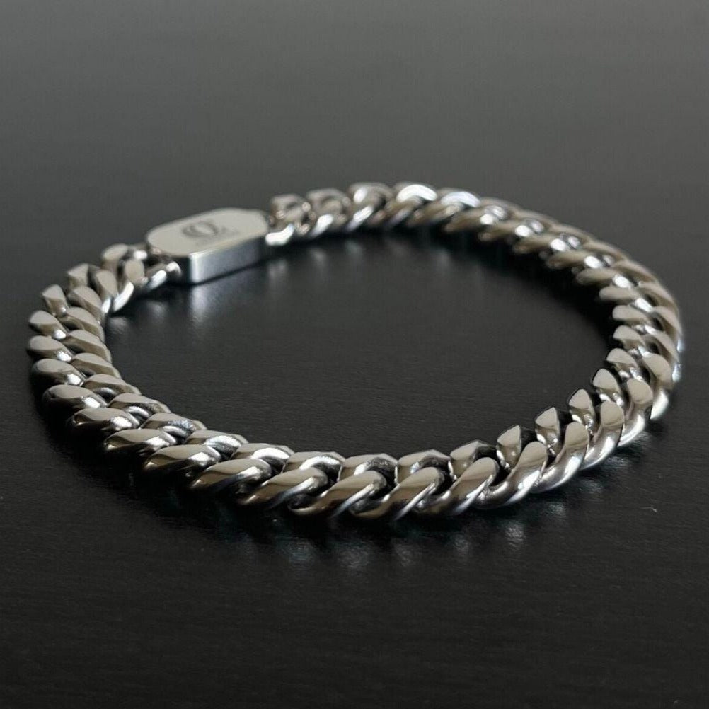 CUBAN BRACELET (SILVER)-Collective Original-19cm-3mm-Collective Original