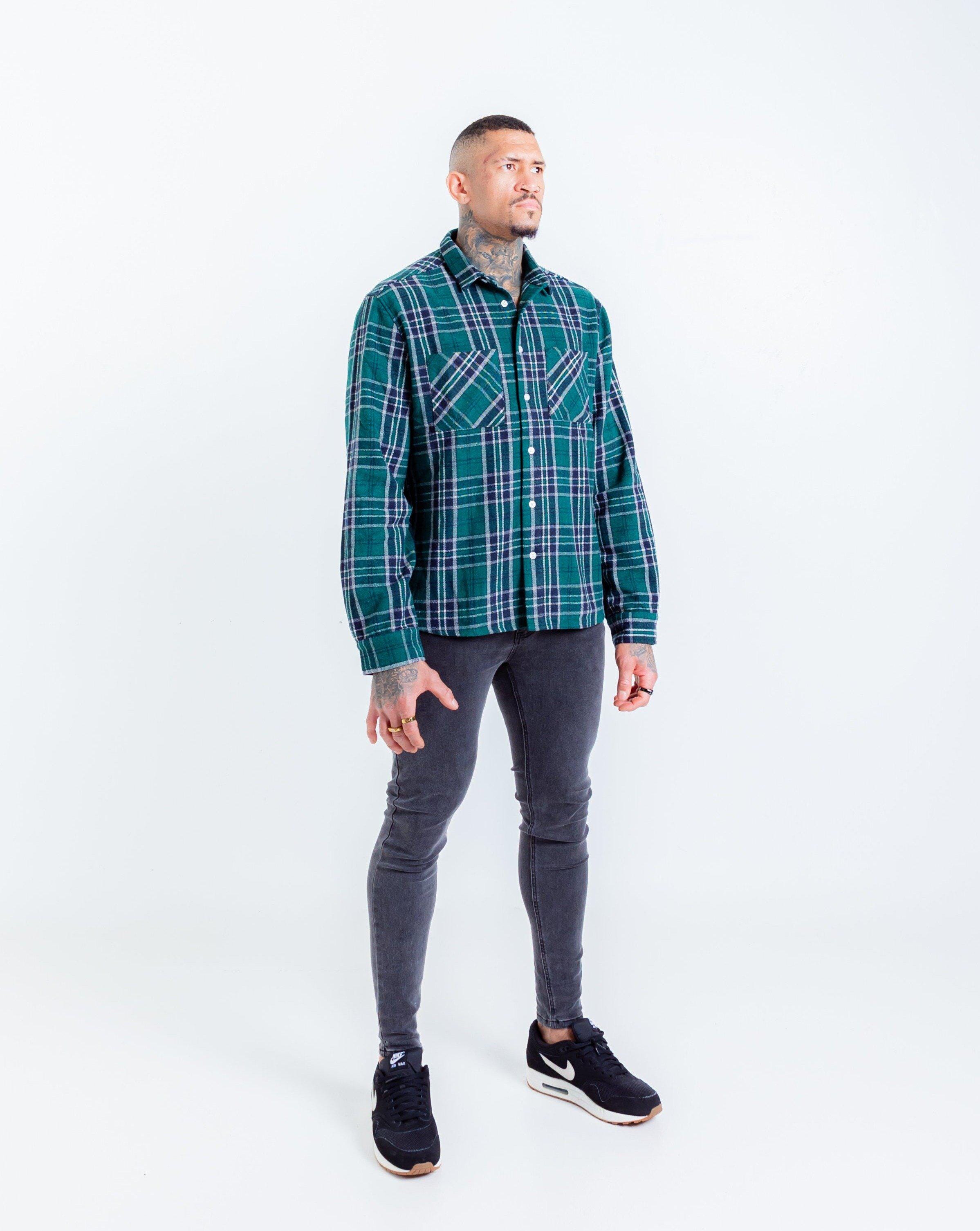 FOREST GREEN FLANNEL-Collective Original-Small-Collective Original