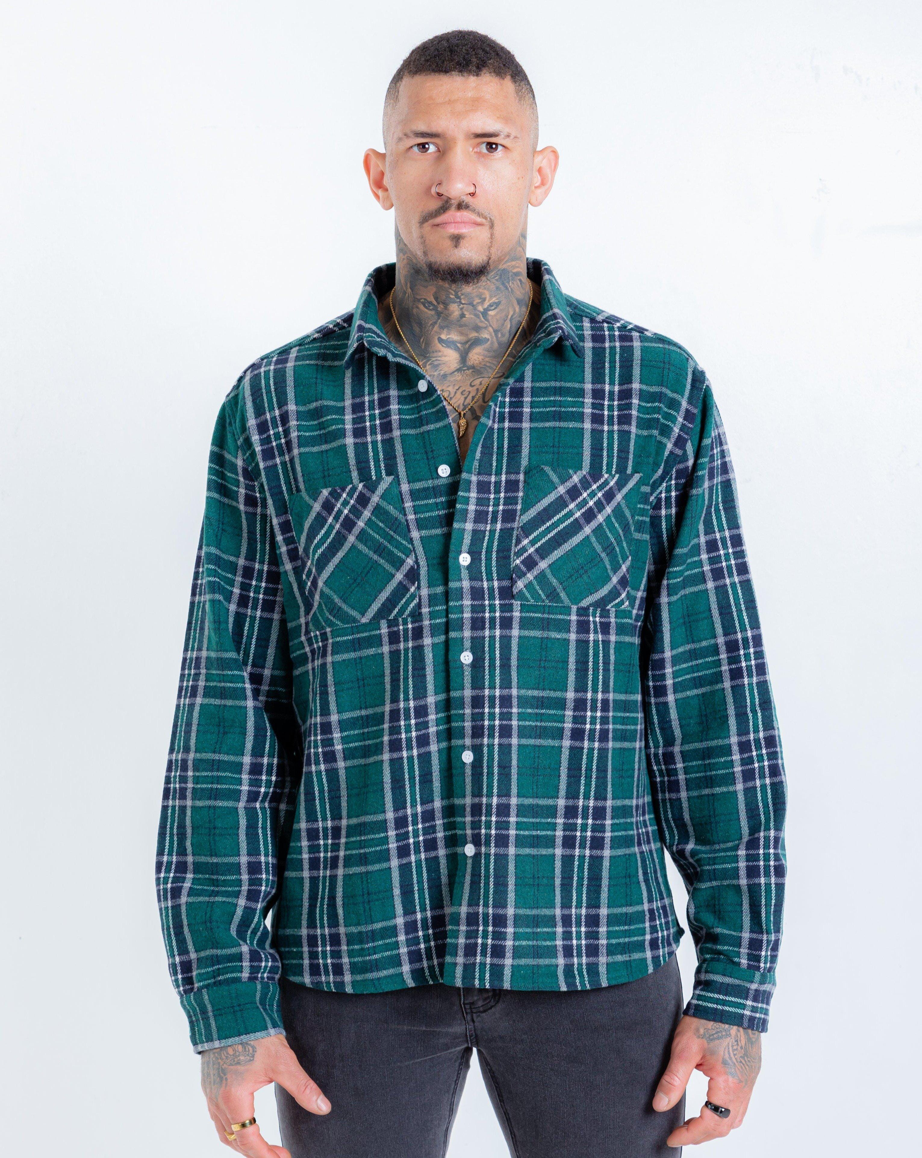 FOREST GREEN FLANNEL-Collective Original-Small-Collective Original