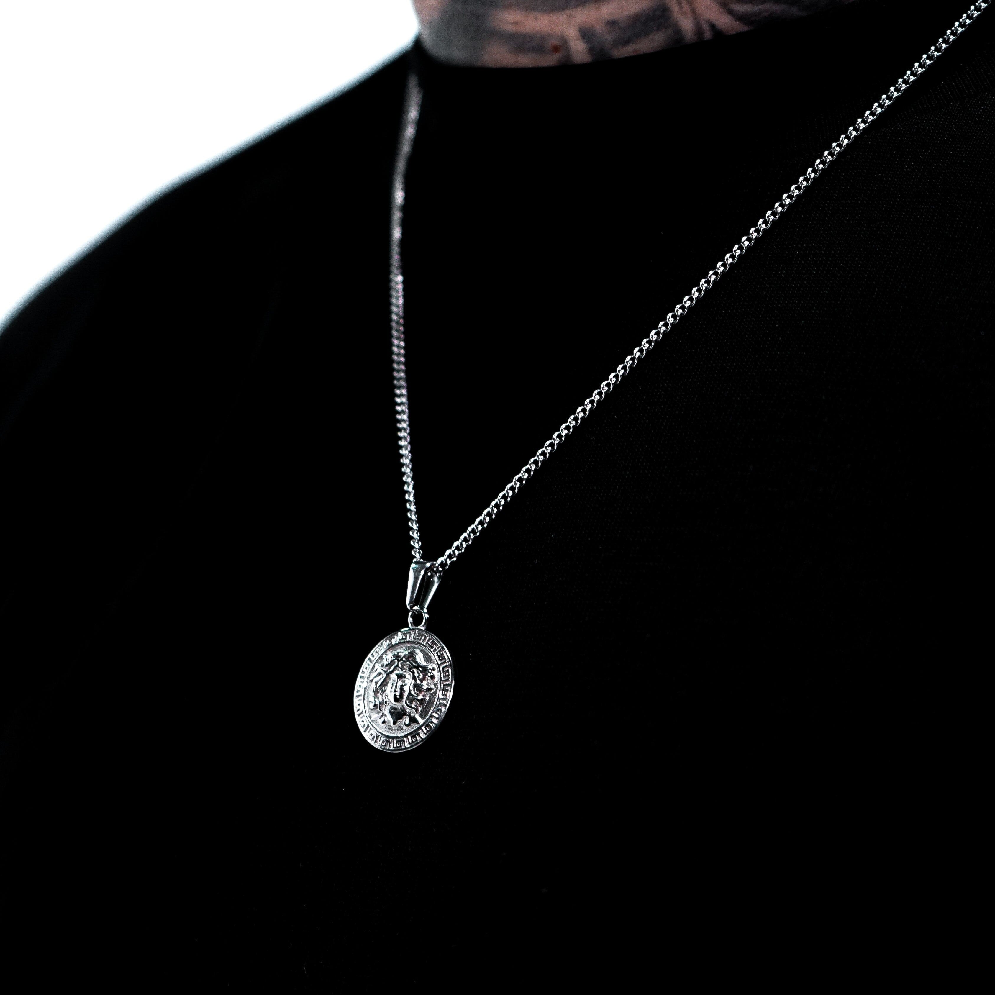 MEDUSA PENDANT - (SILVER)-Collective Original-45cm - (Chain Included)-Collective Original