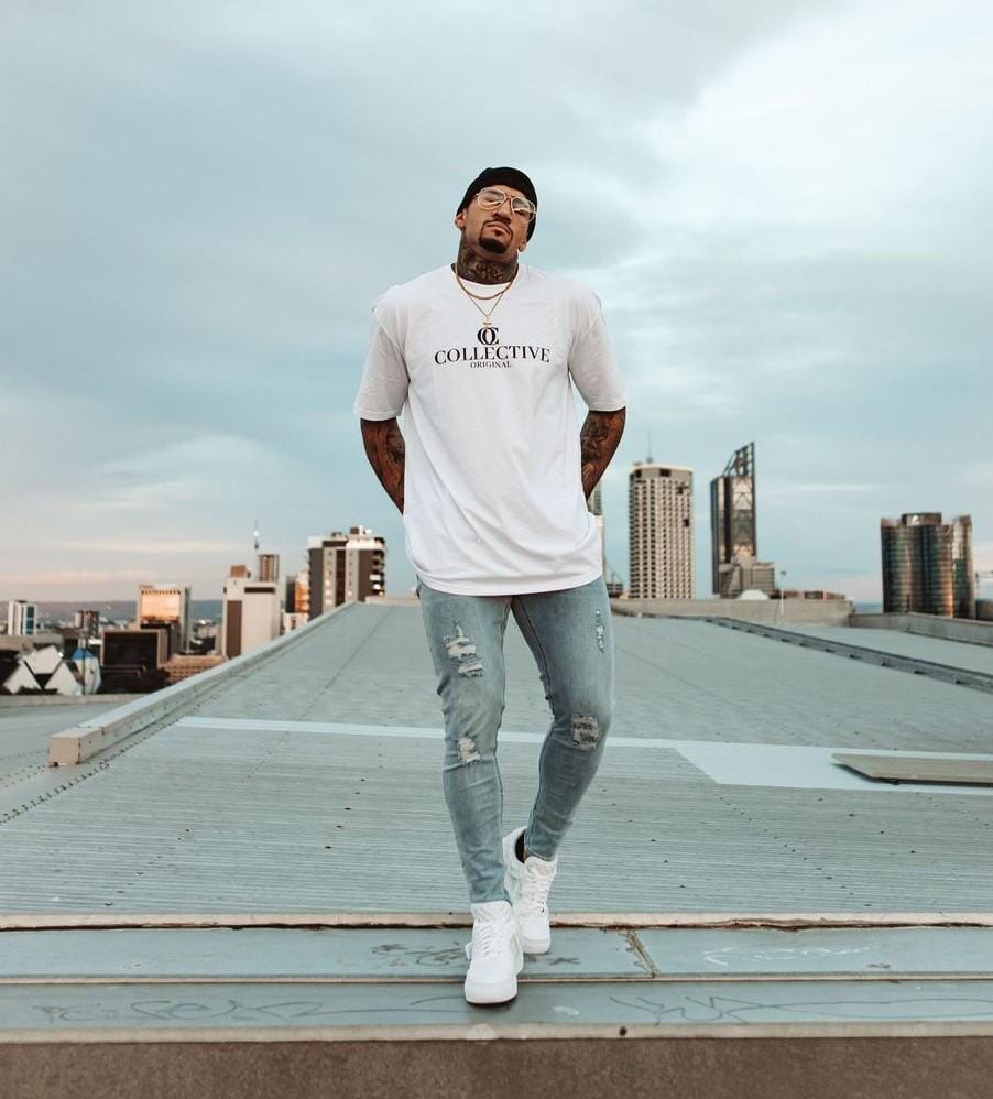 WHITE CLASSIC TEE-Collective Original-Small-Collective Original